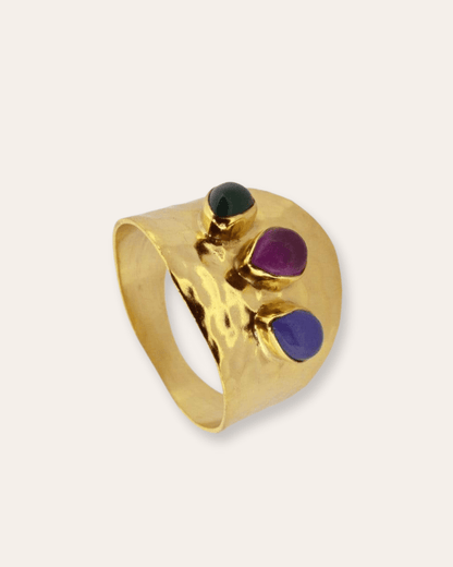 ANILLOSheyloveAnillo triple color stone | heylove