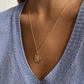 COLLARESheyloveCollar Escorpio plata bañada en oro | heylove