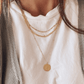 COLLARESheyloveCollar Geminis plata bañada en oro | heylove