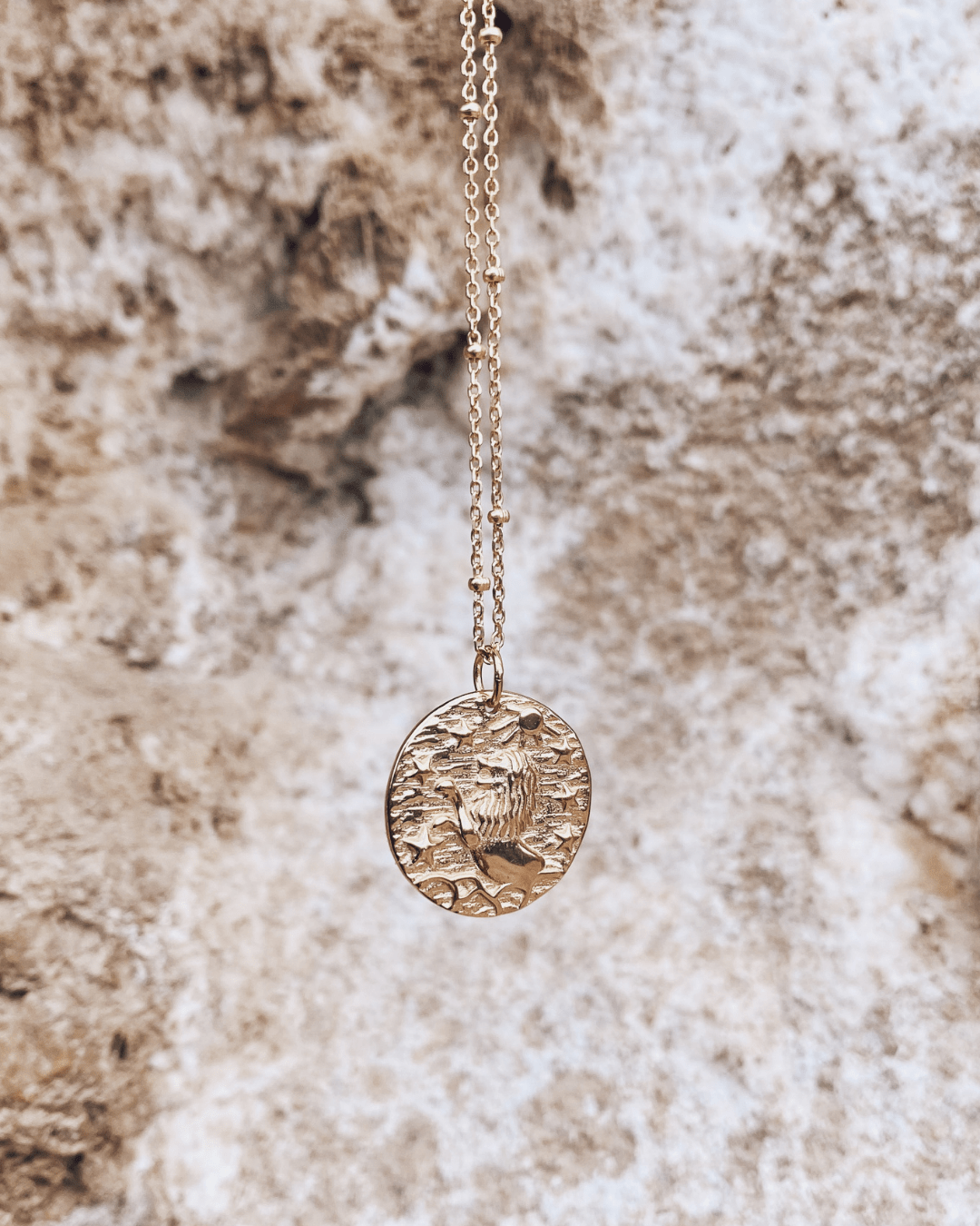 COLLARESheyloveCollar Leo plata bañada en oro | heylove