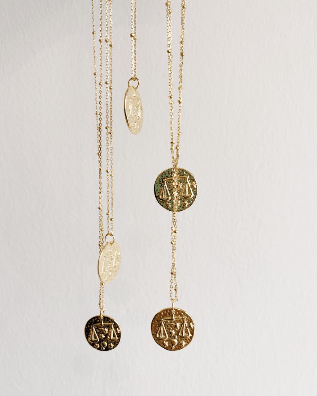 COLLARESheyloveCollar Libra plata bañada en oro | heylove