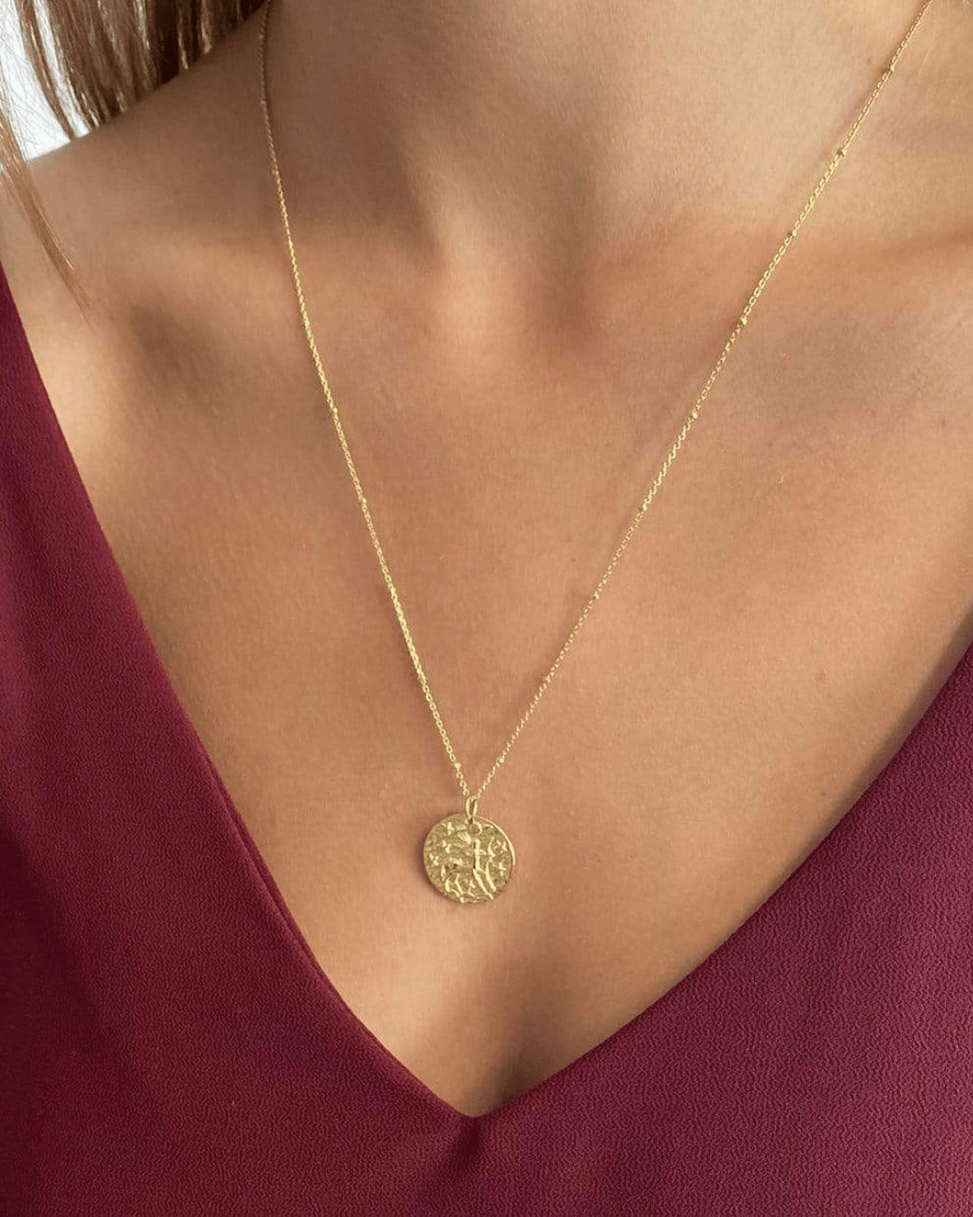 COLLARESheyloveCollar Sagitario plata bañada en oro | heylove