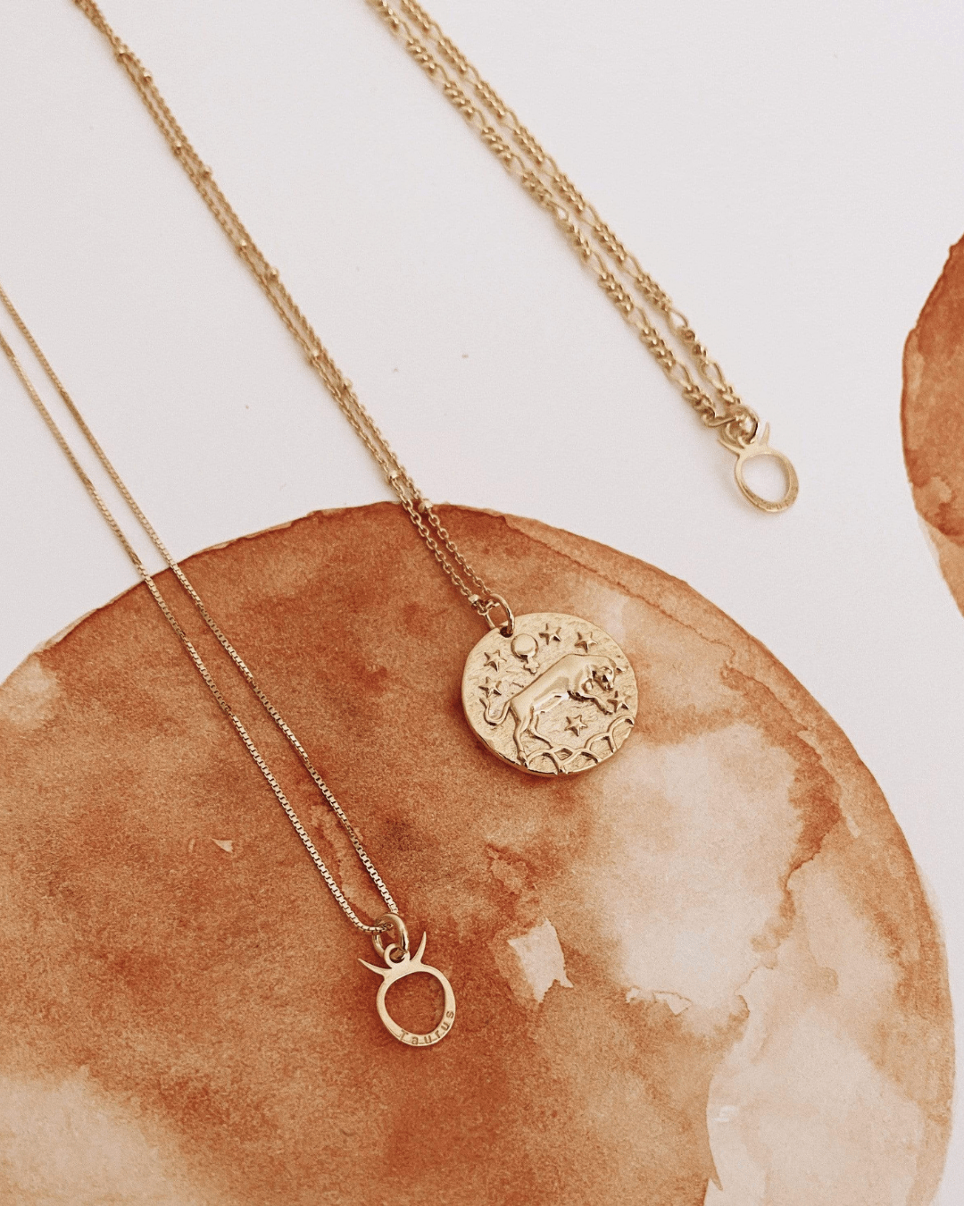 COLLARESheyloveCollar Tauro plata bañada en oro | heylove