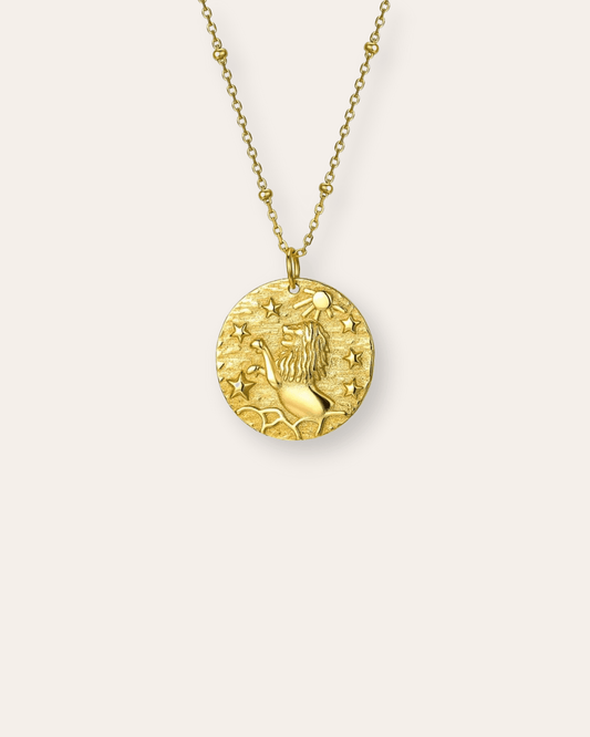 COLLARESheyloveCollar Leo plata bañada en oro | heylove