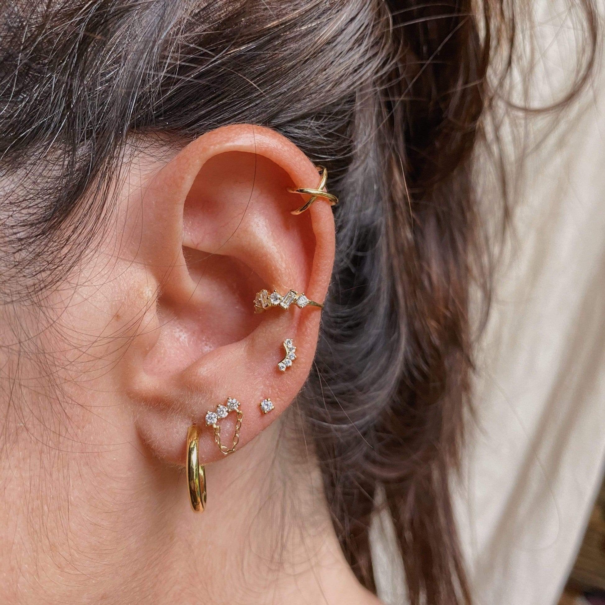 EARCUFFheyloveCrown CZ ear cuff | heylove