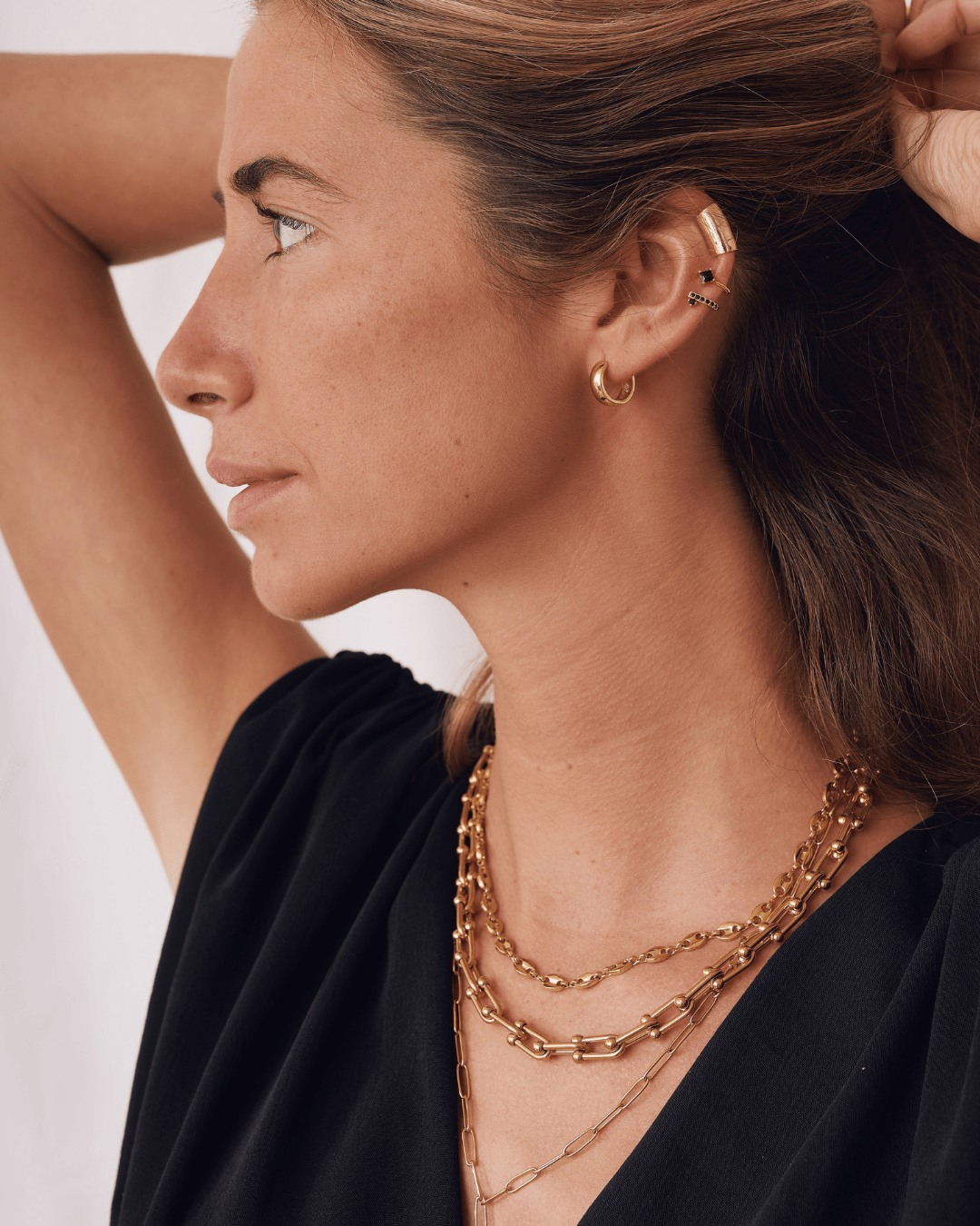 EARCUFFheyloveDouble black earcuff | heylove barcelona