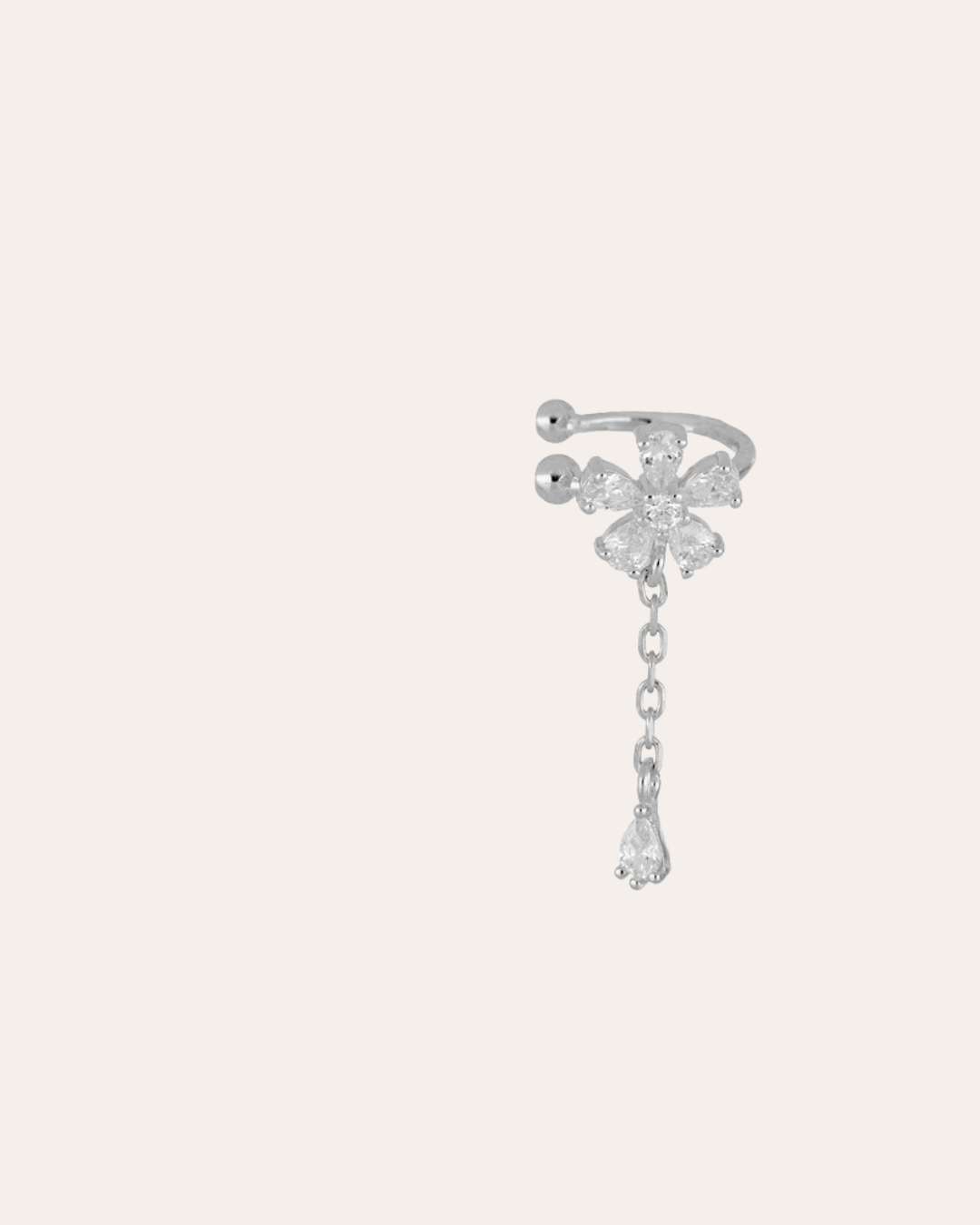 EARCUFFheylovePendiente flower ear cuff | heylove