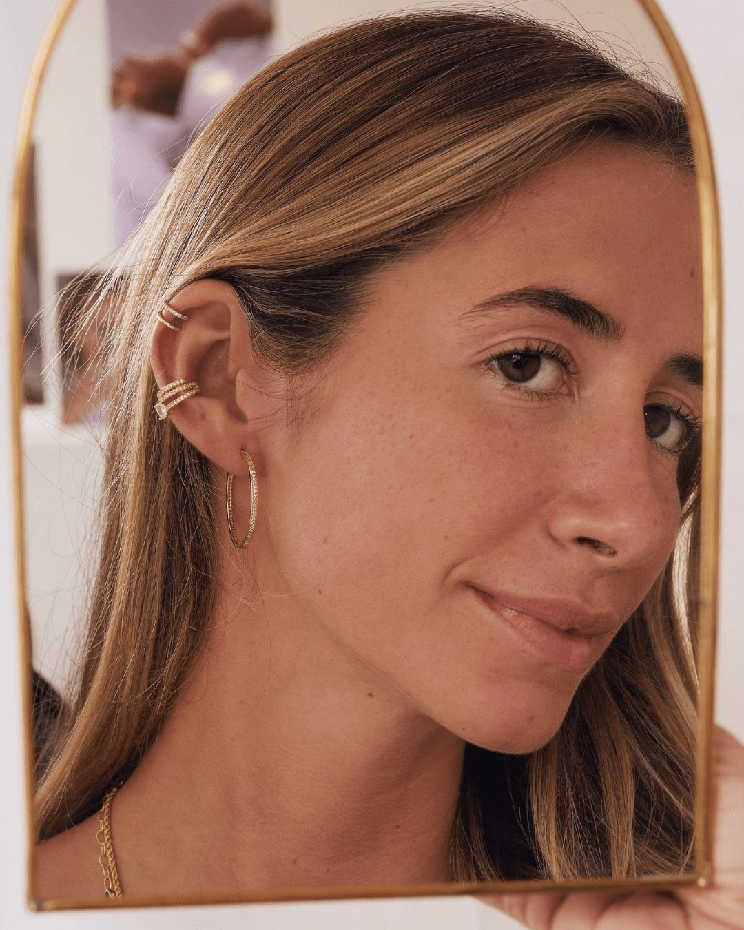 EARCUFFheyloveOval cz earcuff | heylove