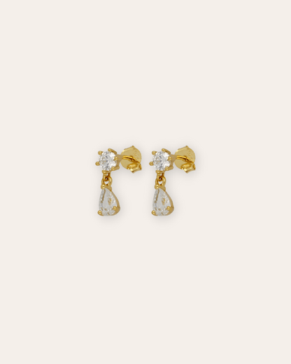 PENDIENTESheylovePendiente double drop oro | heylove