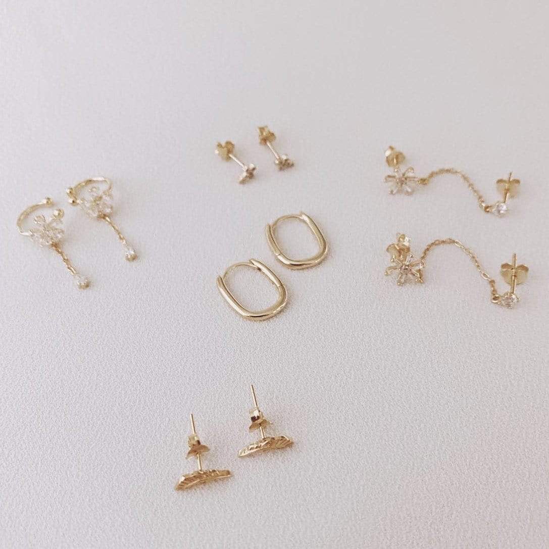 PENDIENTESheylovePendiente doble flower chain | heylove