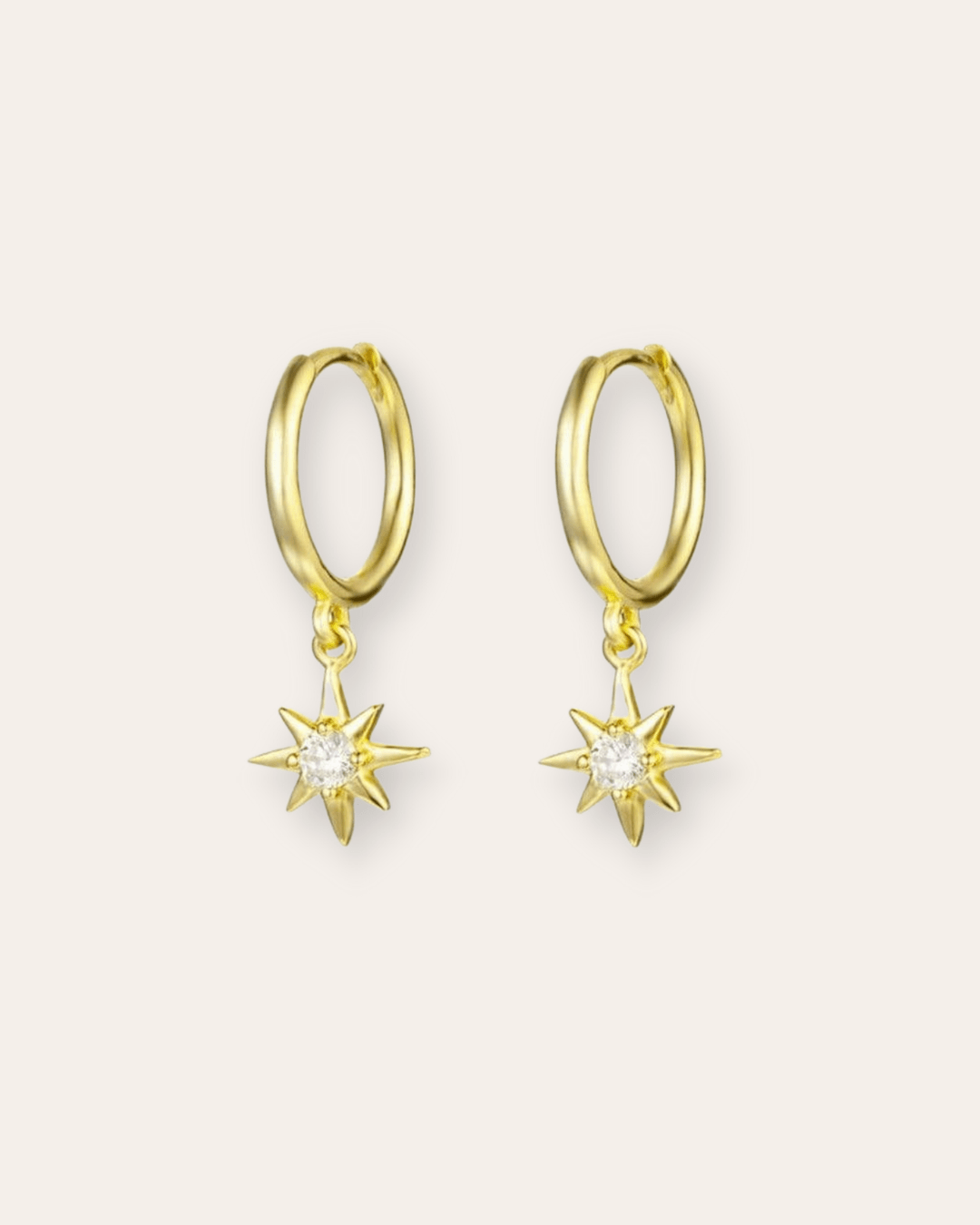 Mini hoop 2025 star earrings