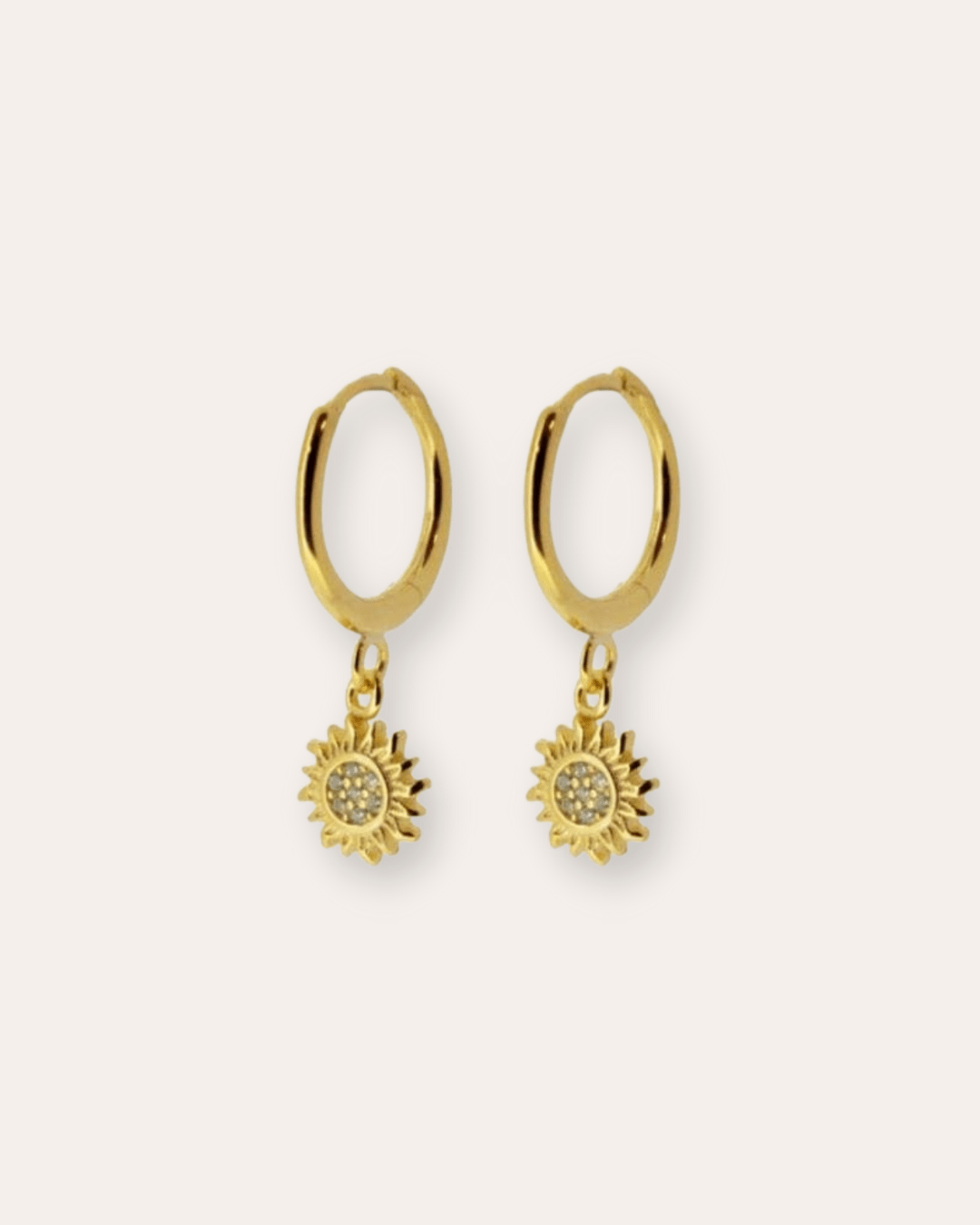 PENDIENTESheylovePendientes mini hoops sun | heylove