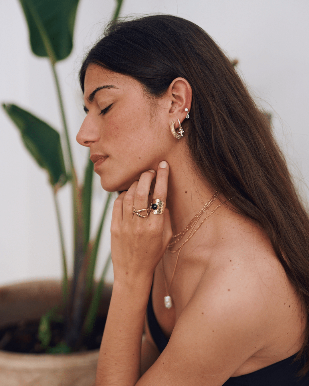 PENDIENTESheylovePendiente double drop oro | heylove