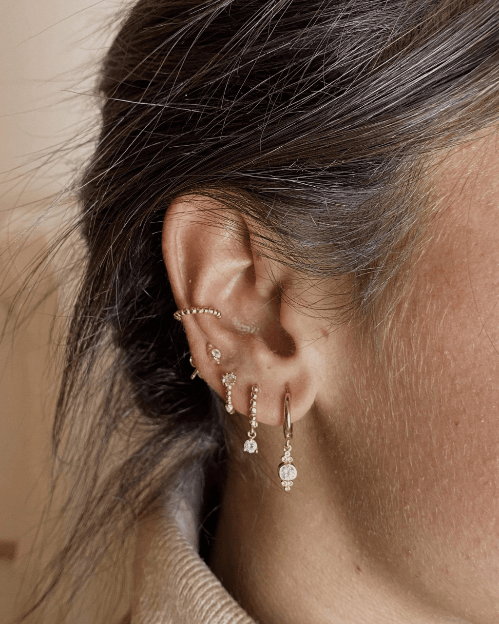 PENDIENTESheylovePendiente mini balls hoops cz | heylove