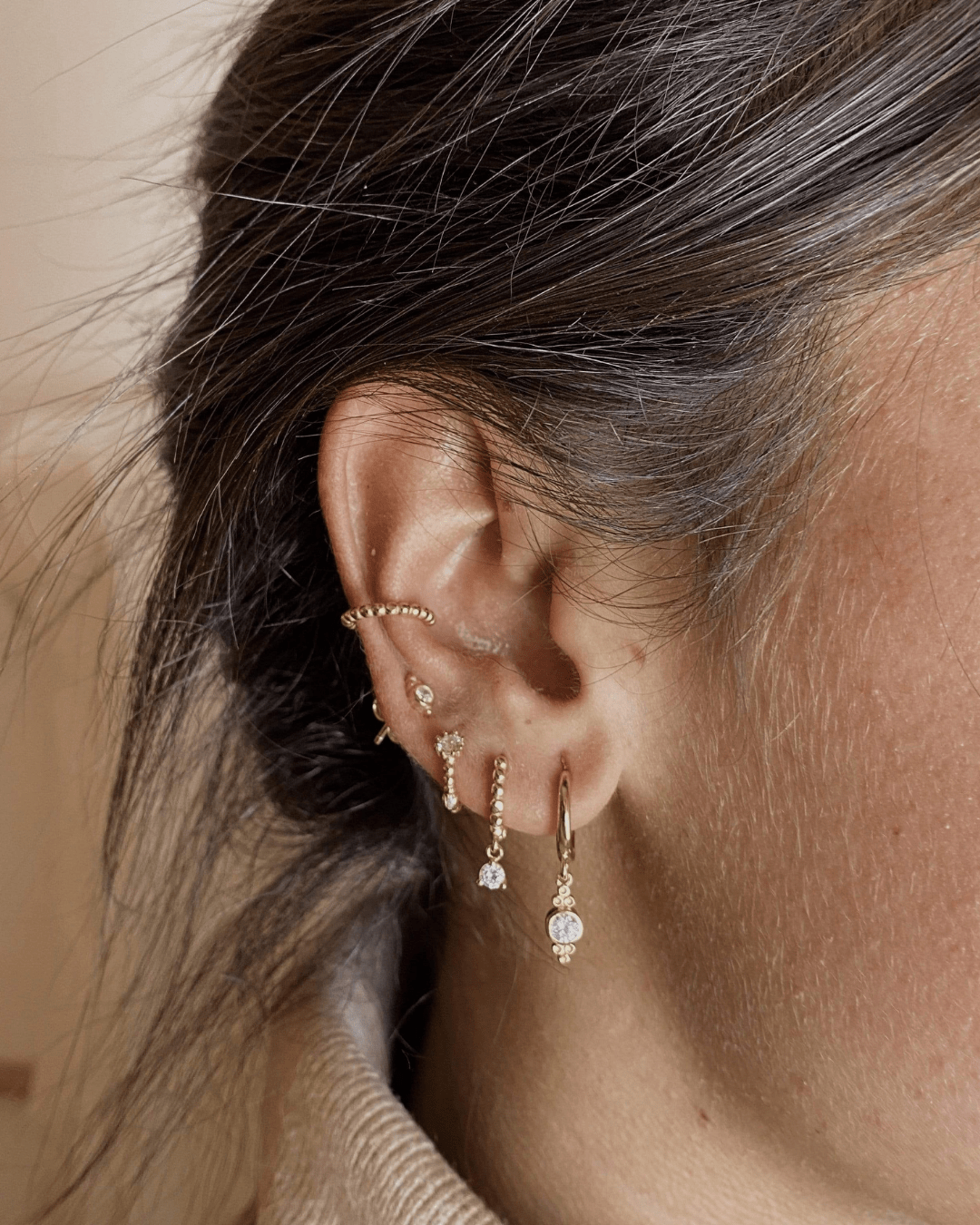 PENDIENTESheylovePendiente mini balls hoops cz | heylove
