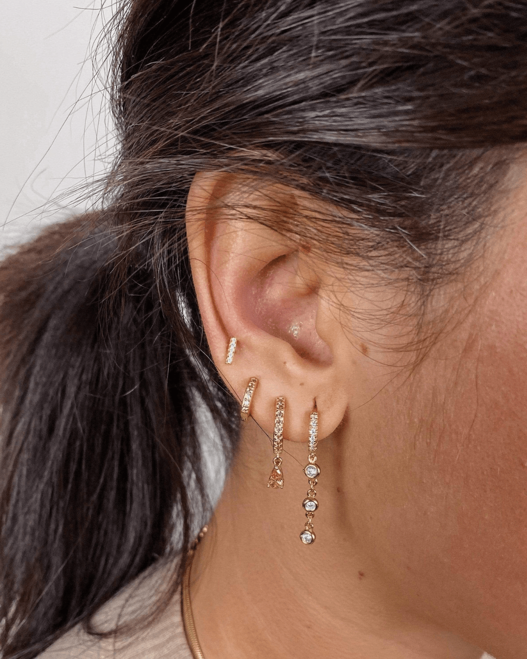 PENDIENTESheylovePendientes mini CZ line | heylove