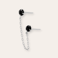 PENDIENTESheylovePendiente mini dot negro doble | heylove