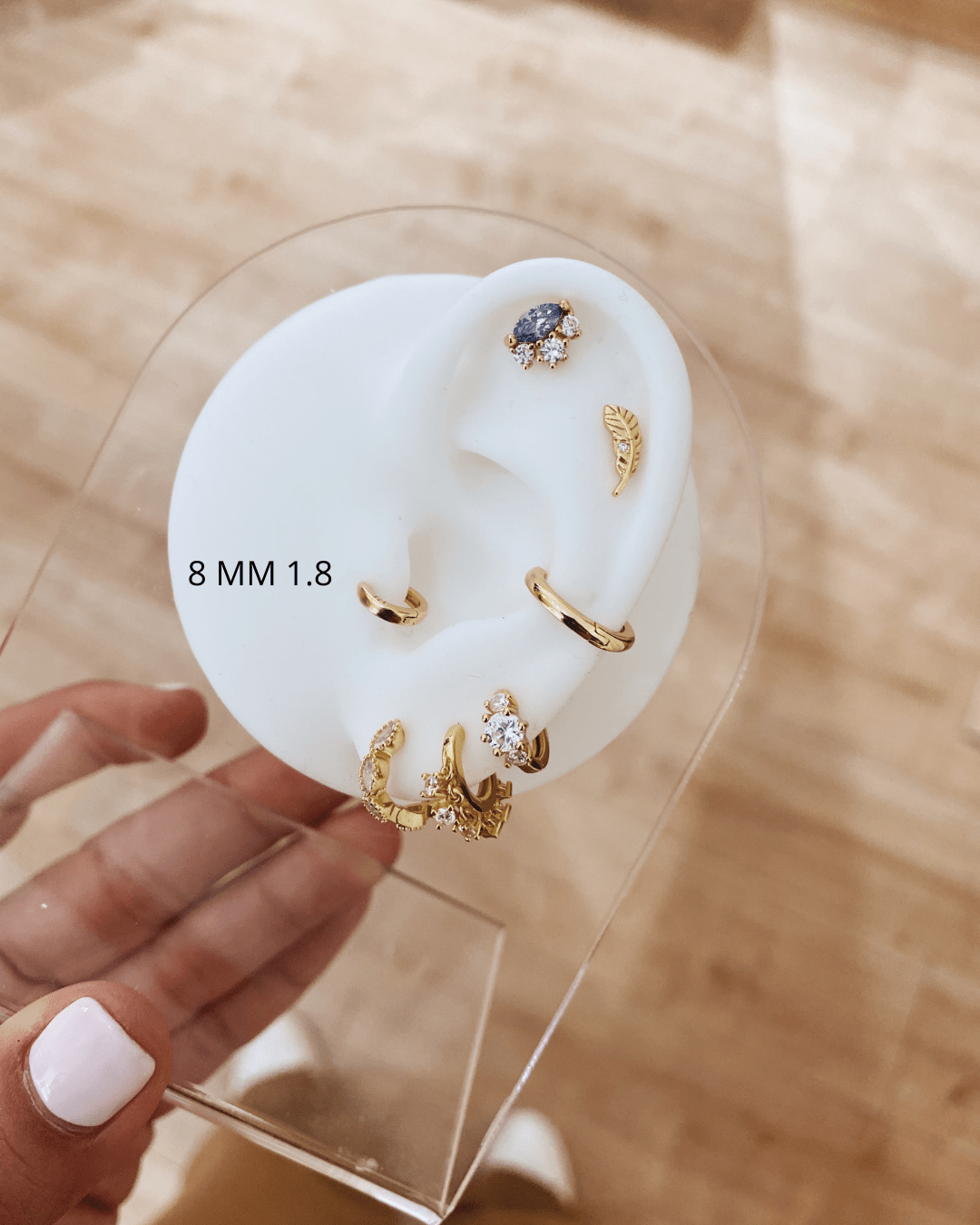 PIERCINGheylovePendientes mini hoops 8mm | heylove
