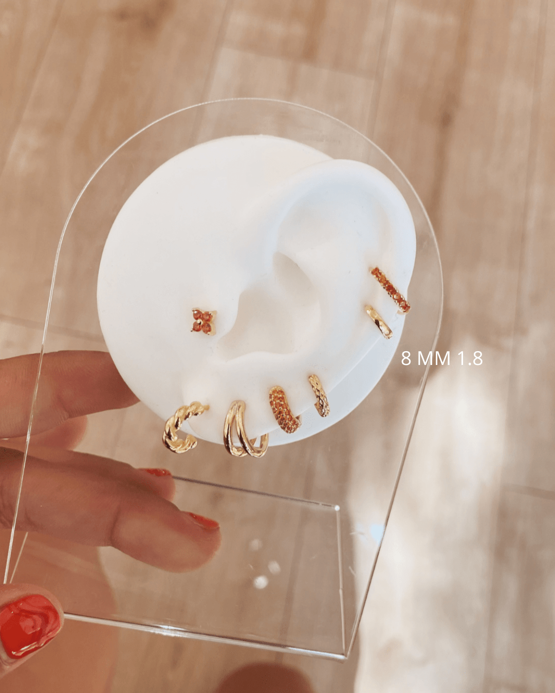 PIERCINGheylovePendientes mini hoops 8mm | heylove