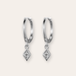 PENDIENTESheylovePendientes mini hoops rombo | heylove