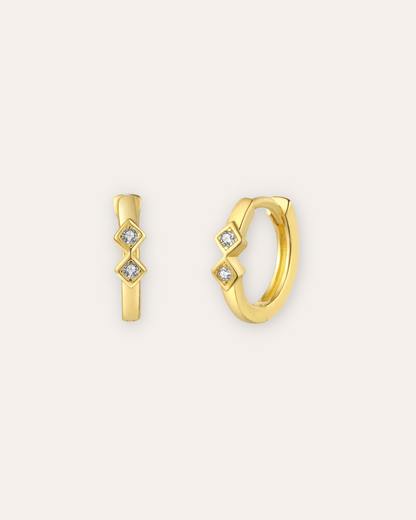 PENDIENTESheylovePendientes mini rombos hoops | heylove