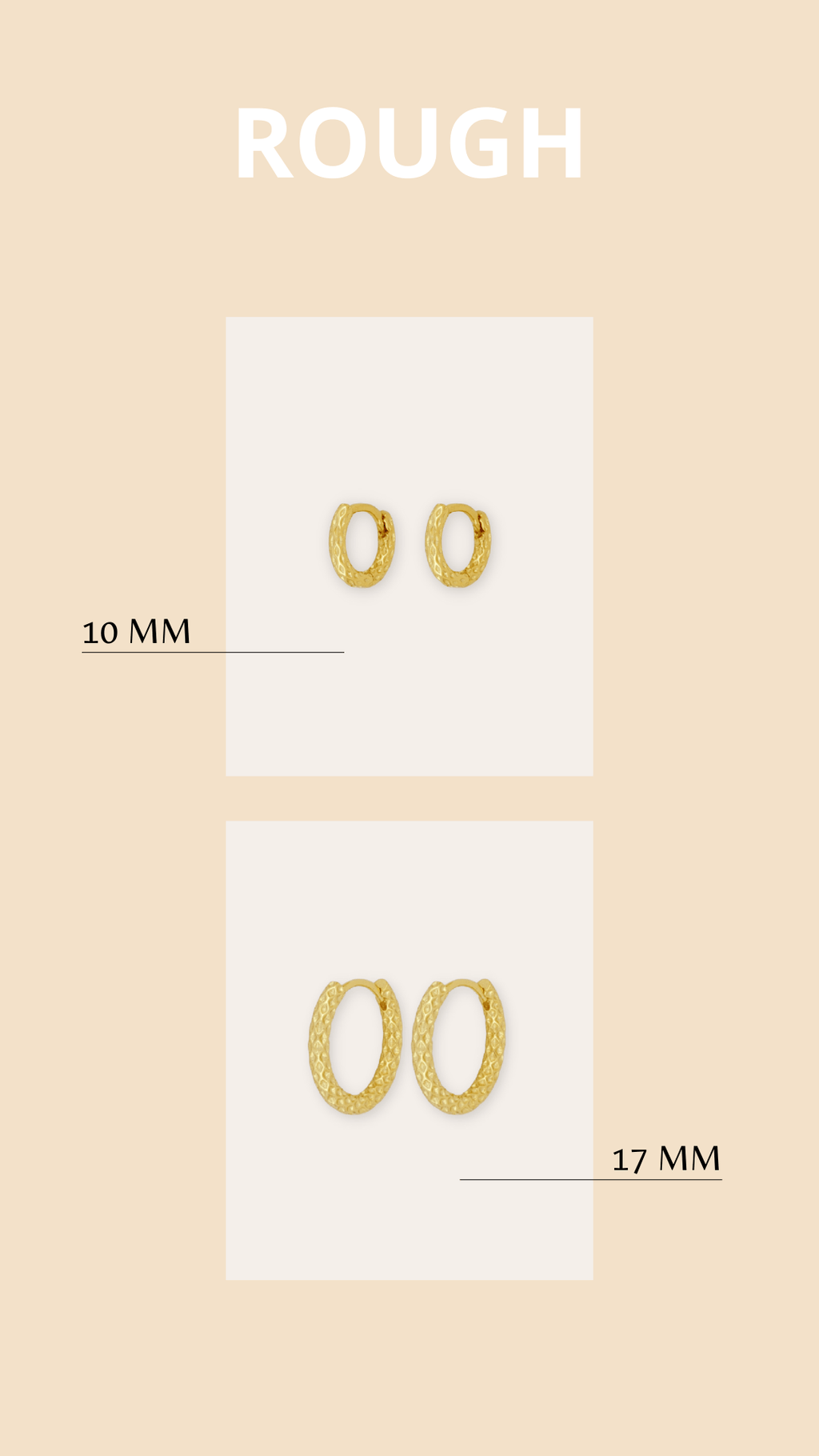 PENDIENTESheylovePENDIENTES ROUGH HOOPS 10 MM | HEYLOVE