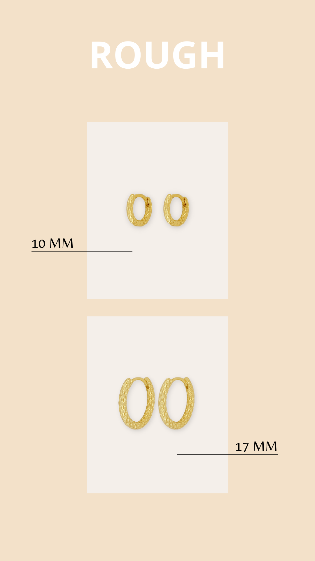 PENDIENTESheylovePENDIENTES ROUGH HOOPS 10 MM | HEYLOVE