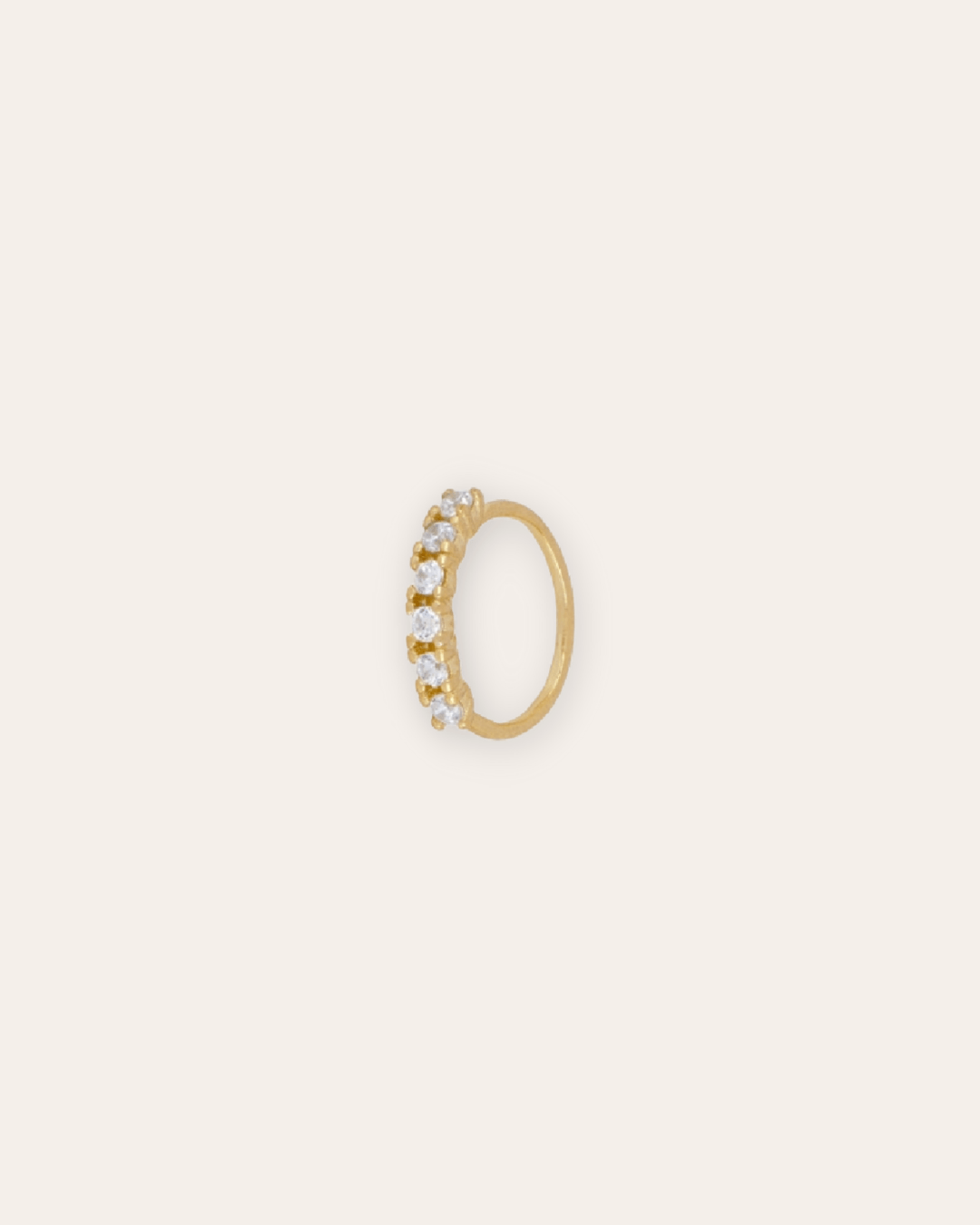 PIERCINGheylovePendiente mini thin CZ hoops | heylove