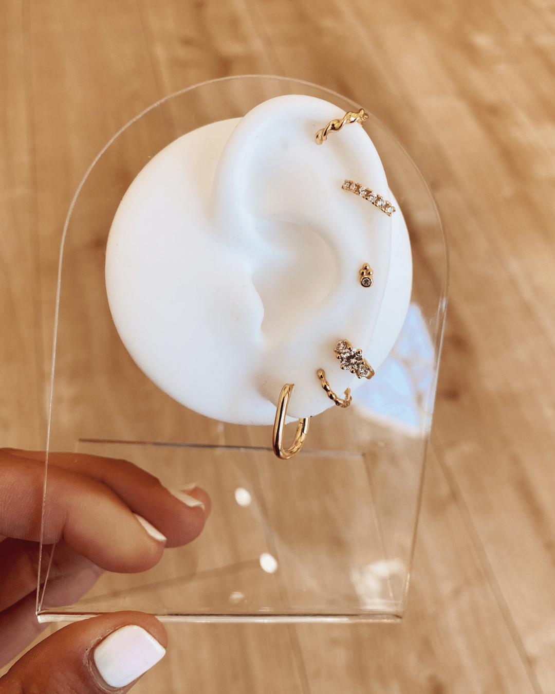 PENDIENTESheylovePendiente mini triple cz hoops | heylove