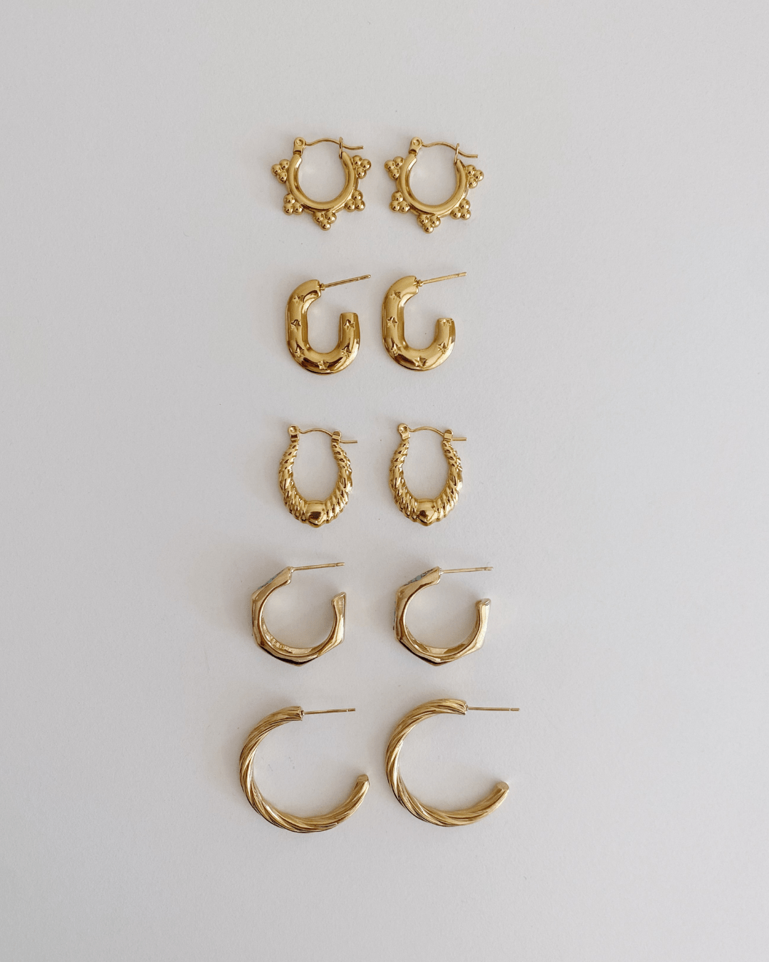 heylove PENDIENTES PENDIENTES OVAL GYPSY