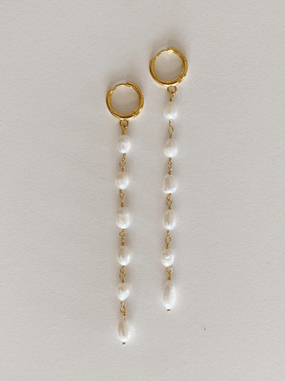 PENDIENTESheylovePendientes perla chain | heylove