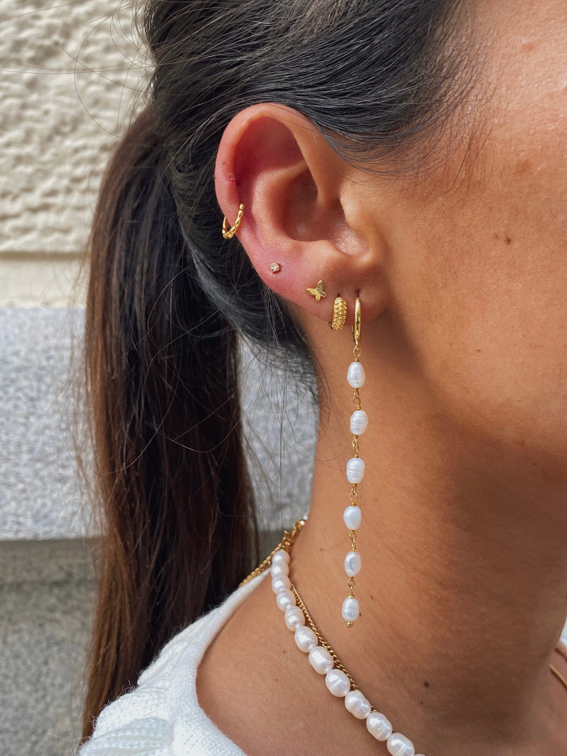 PENDIENTESheylovePendientes perla chain | heylove