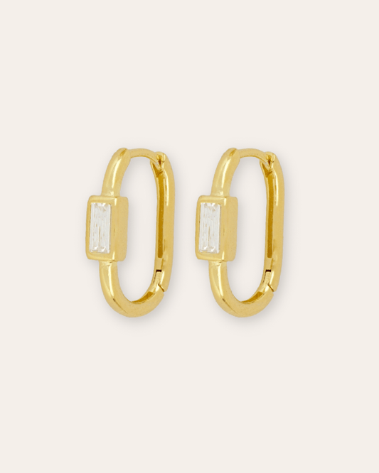 PENDIENTESheylovePendientes rectangle revasser hoops | heylove