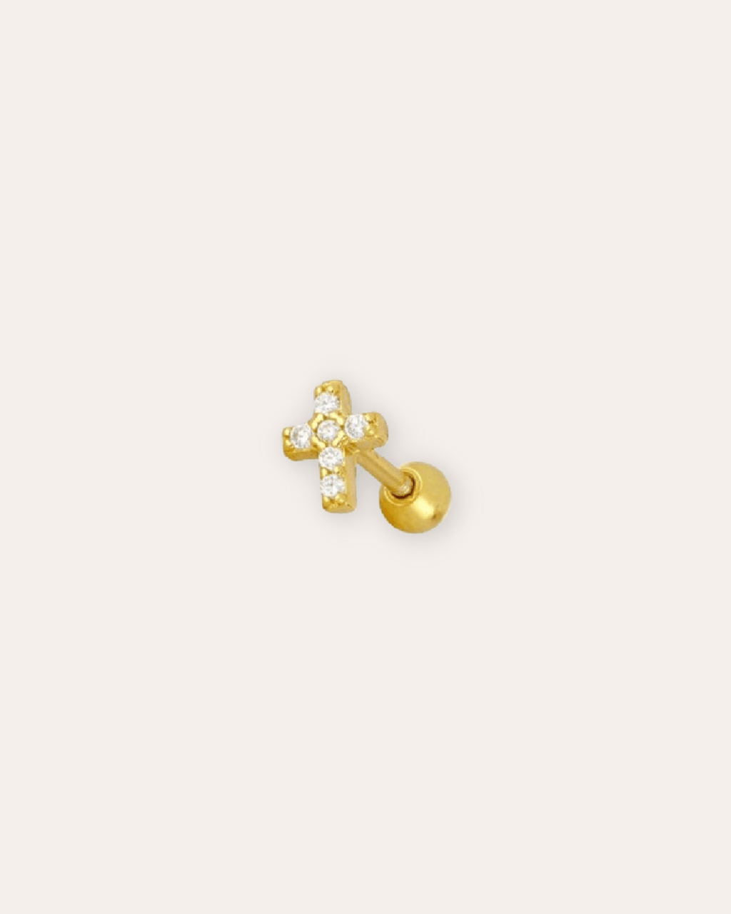 PENDIENTESheylovePiercing cross cz | heylove