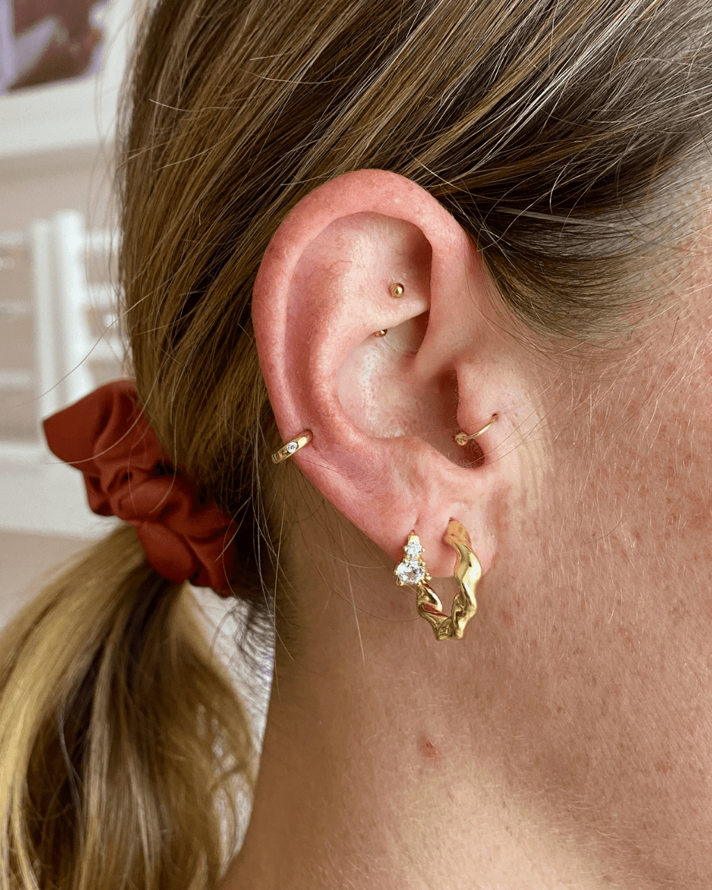 PENDIENTESheylovePiercing double ball | heylove