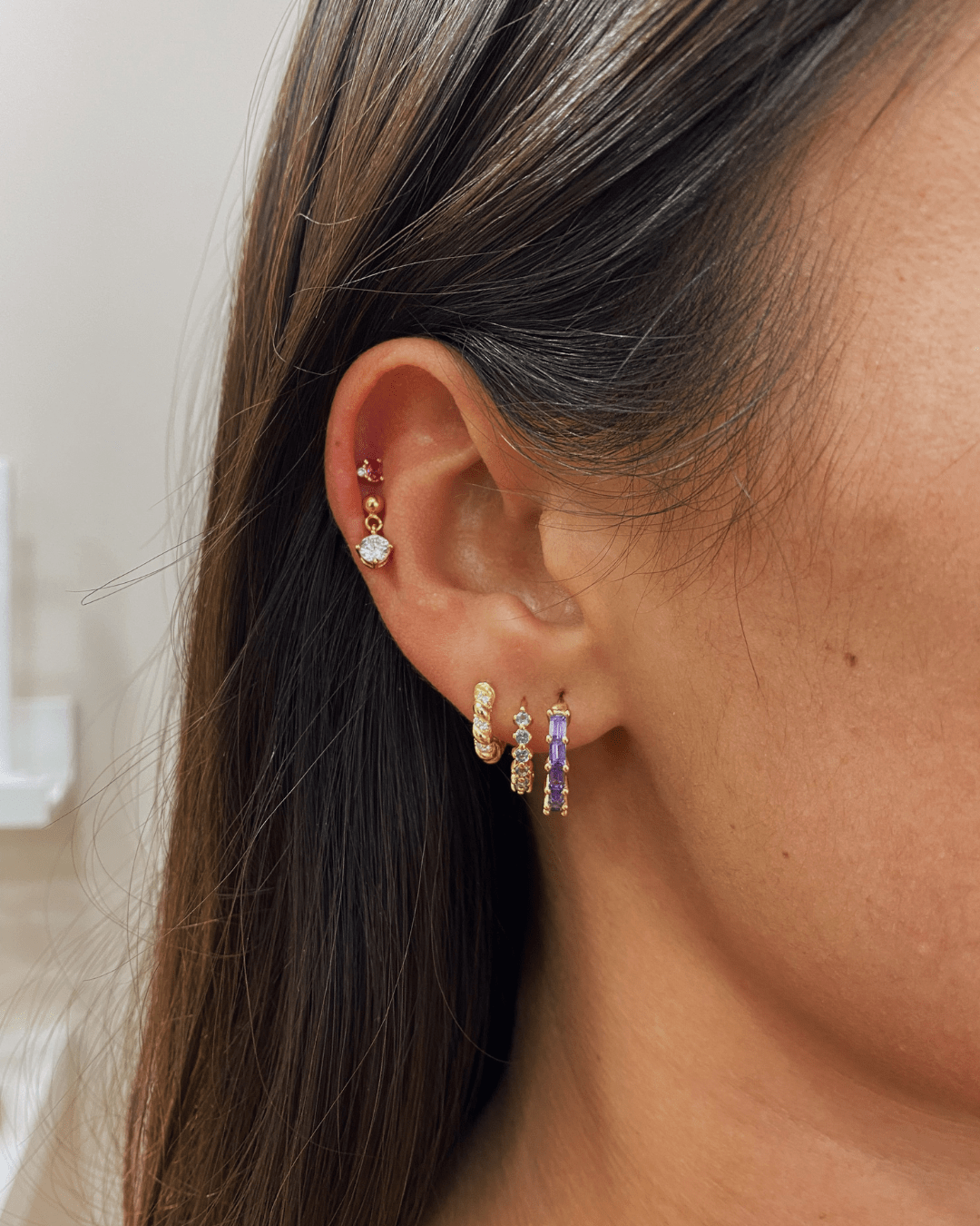 PENDIENTESheylovePiercing square cz | heylove