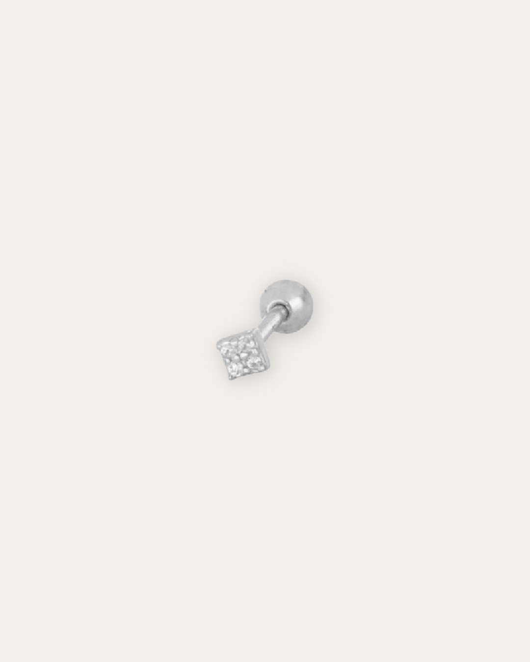 PENDIENTESheylovePiercing mini rombo cz | heylove