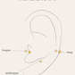 PENDIENTESheylovePiercing mini rombo cz | heylove