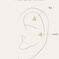 PENDIENTESheylovePiercing mini triple dot | heylove