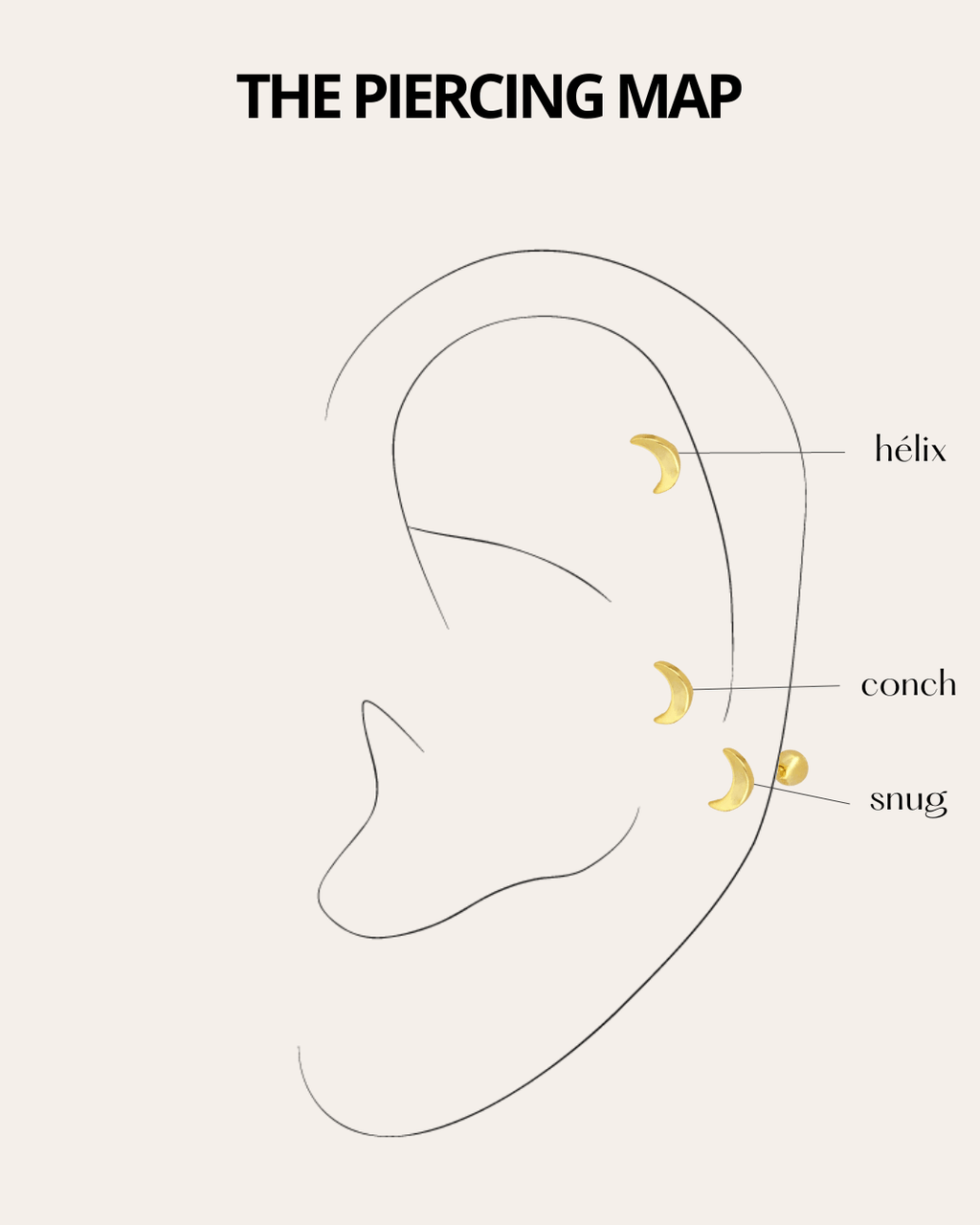 PENDIENTESheylovePiercing moon | heylove