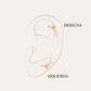PENDIENTESheylovePiercing branch oro | heylove