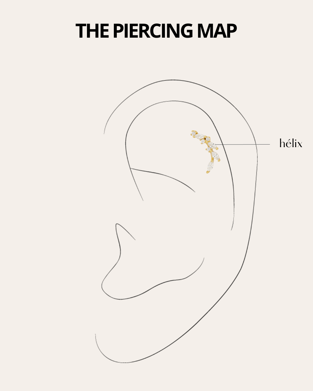PENDIENTESheylovePiercing branch oro | heylove