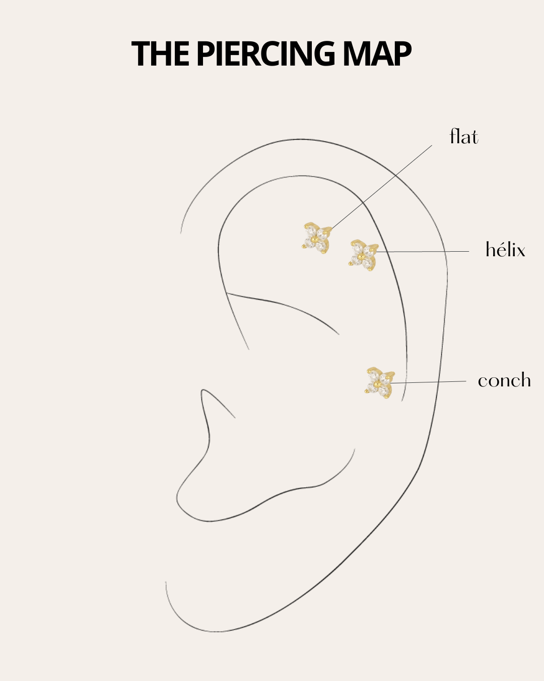PENDIENTESheylovePiercing square cz | heylove