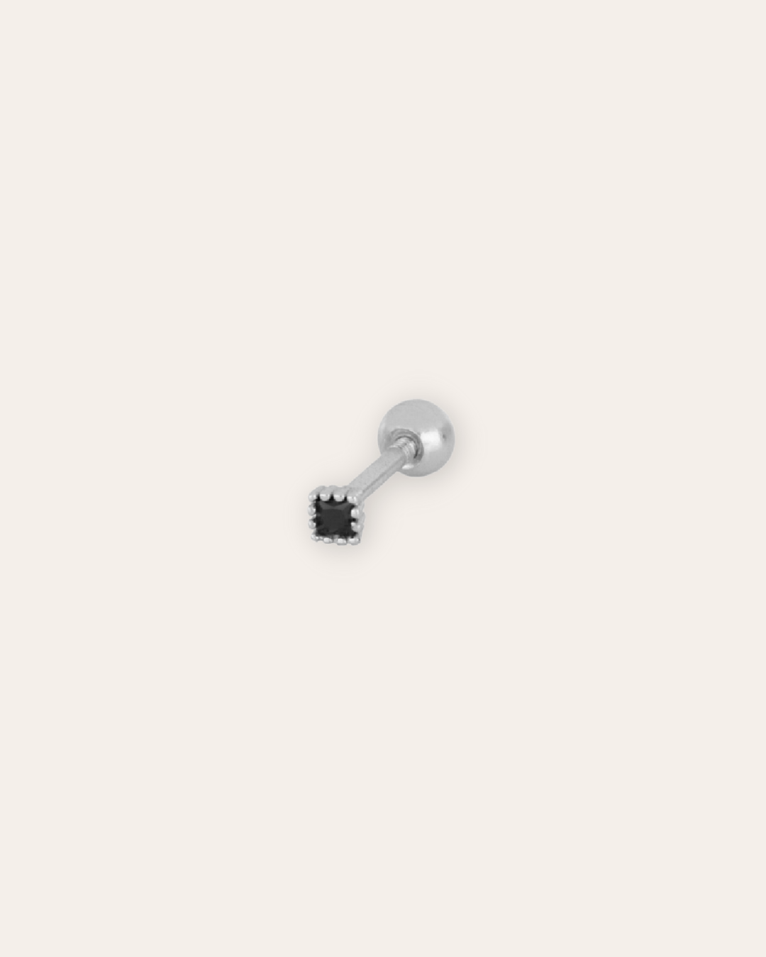 PENDIENTESheylovePiercing tiny square negro | heylove