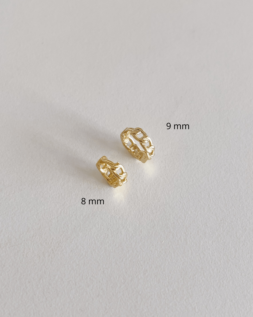 PIERCINGheylovePendientes tiny chain hoops | heylove