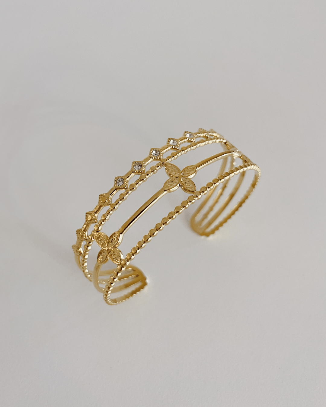 PULSERASheyloveBrazalate Acero flores Maxi | Heylove