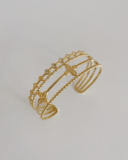PULSERASheyloveBrazalate Acero flores Maxi | Heylove